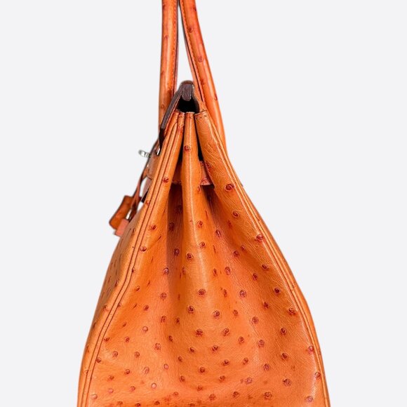 Hermes Brown Ostrich Birkin 35 - Picture 4 of 8